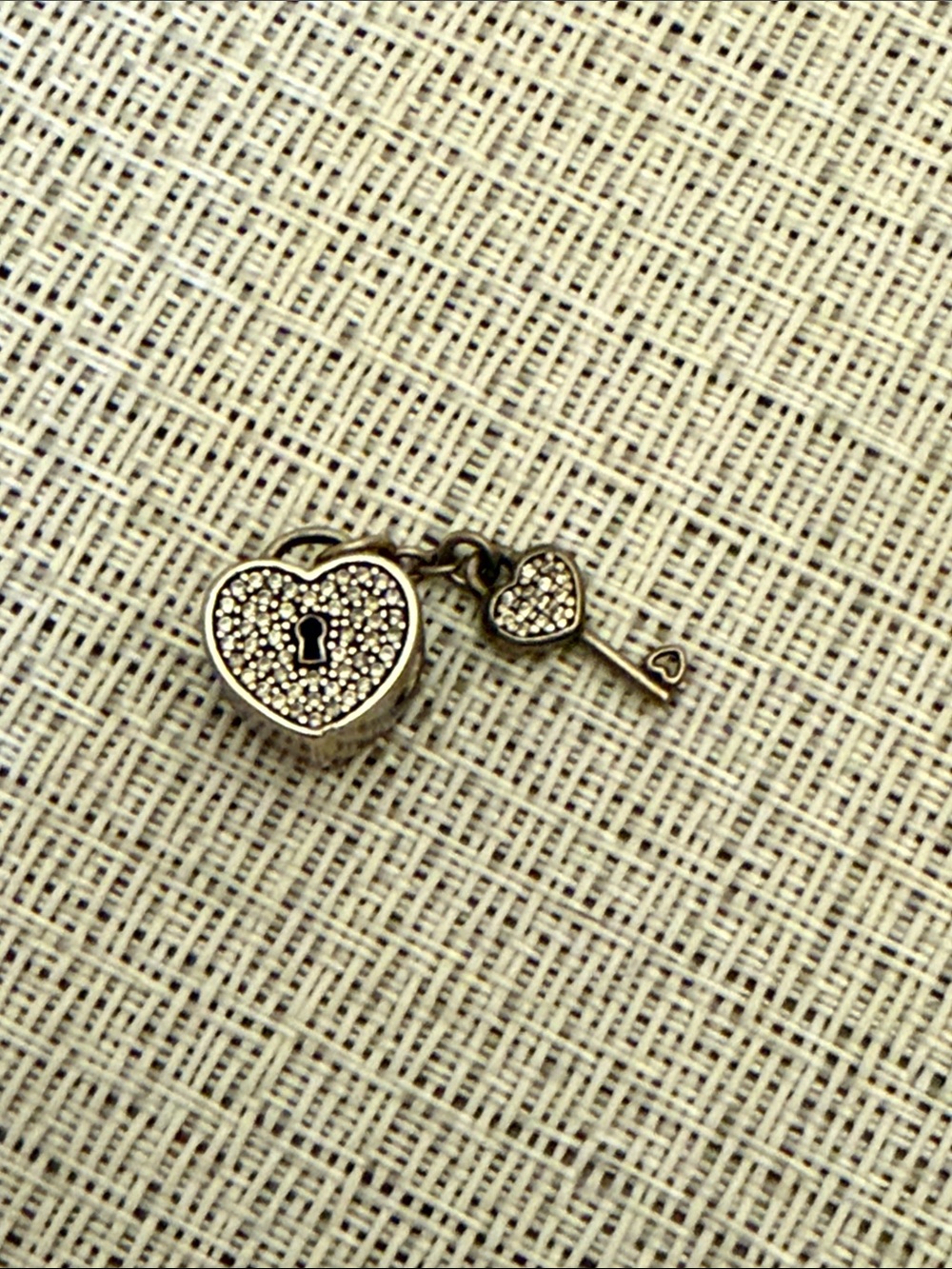 Pandora Heart Lock and Key Charm
